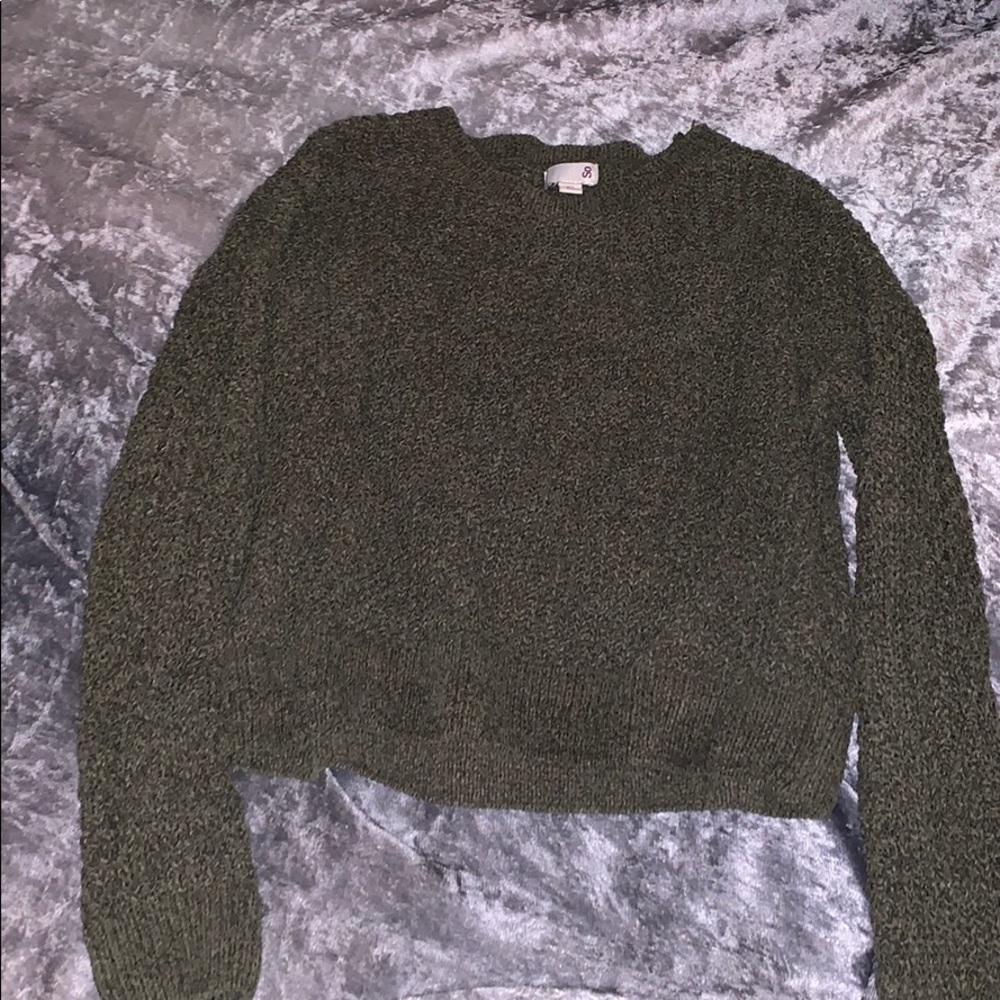 army green sweater